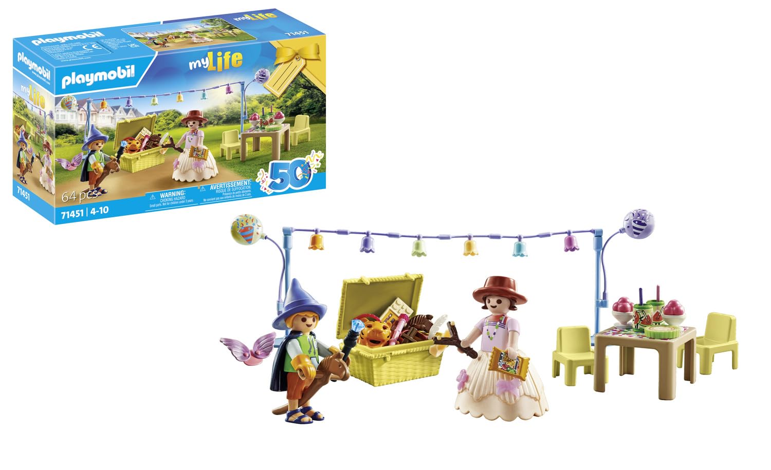 Playmobil 71451 My Life: Costume Party, dressing up as an angel, cowboy, princess and more, with many accessories, fun imaginative role-play, artistic play sets suitable for children ages 4+