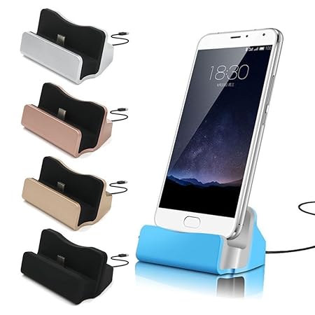 Dockingstation Ladestation Ladegerät Typ C Ladekabel USB C Rose Gold Blau Schwarz Silber typ c Tischladestation Android Smart