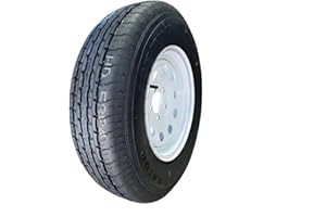 Tenaci Trailer Wheel & Tire Assembly | ST175/80R13 Tenaci Haida HD825 Radial S/T Trailer Tire 91/87L on 13X4.5 5X114.3/5X4.5 