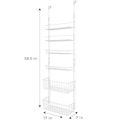 Smart Design Over The Door Adjustable Pantry