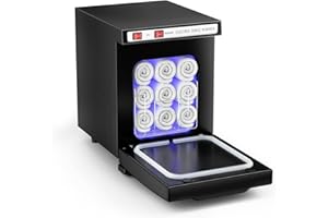 VERYTOP Hot Towel Warmer for Spa, Thermostatic Towel Heater, 2-in-1 Professional Mini Towel Warmer, Beauty Salon and Spa Towel Warmers for Facial.(5L-Black)