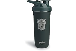 Smartshake Reforce Stainless Steel Harry Potter Slytherin Shaker Bottle (900 ML /30oz) | Light Weight Resistance Sports Shaker Bottle with a Soft Lid | Leakproof, BPA Free & DEHP Free
