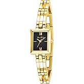 Diaofendi Small Gold Watches for Women Vintage Ladies Quartz Wrist Watches Stainless Steel Band Womens Gold Watch Luxury Bracelet Tools Included