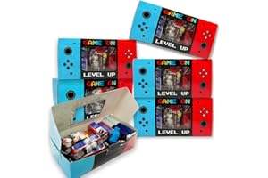 Shescrzionu Video Game Party Favors Boxes 12 PCS - Perfect for Gamer Party Favors, Party Favor Boxes with Window, Game On Birthday Decorations and Video Game Birthday Decorations, Game Bags, Video Game Gifts Aa01