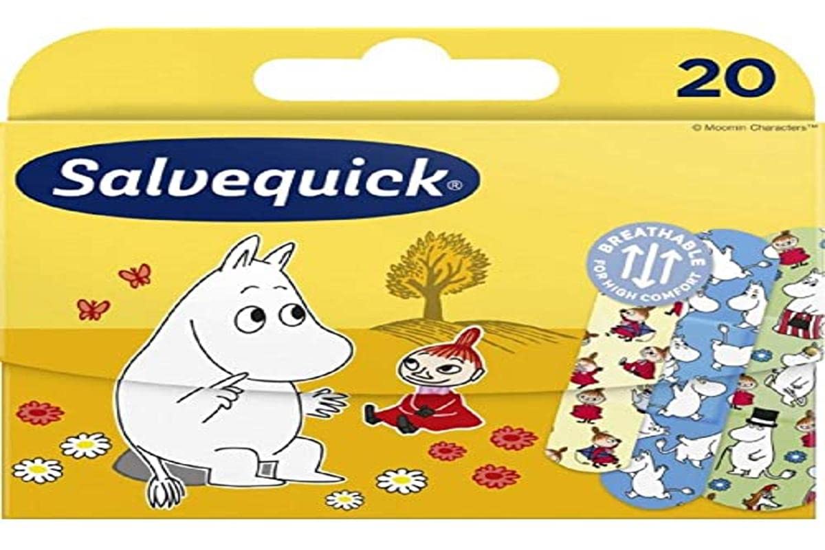 Moomin Salvequick Moomin Sign Fun Cute Kids Water & Dirt Resistant Plaster