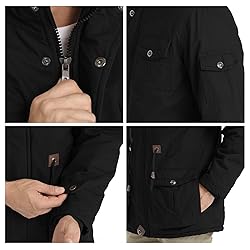 CHEXPEL Men's Thick Winter Jackets with Hood Fleece
