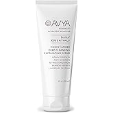 AVYA Honey + Amber Exfoliating Scrub (4 fl oz) - Deep Cleansing with Honey's Antioxidant Power and Bamboo for Refined Texture and Intense Moisturization