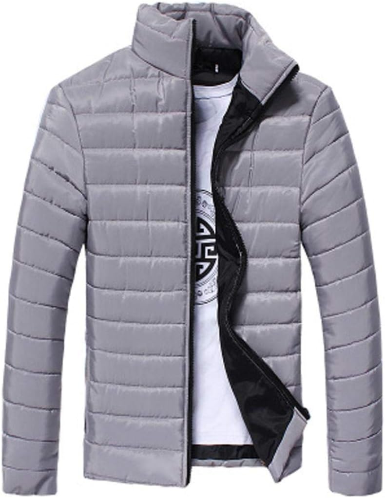 Muranba Clearance Men Stand Zipper Warm Winter Thick Coat Jacket