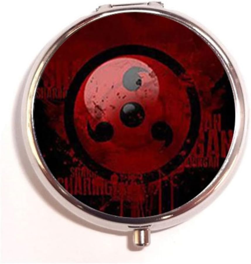 sharingan mode naruto cartoon DIY Traveling Camping Outdoor fashion custom Pill Storage Case Box Organizer