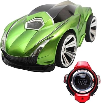Amazon Co Jp 子供のためのスマートウォッチrcカー音声コマンドカーrcレーシングゲームのおもちゃと音声制御リモートコントロールカー グリーン スポーツ アウトドア