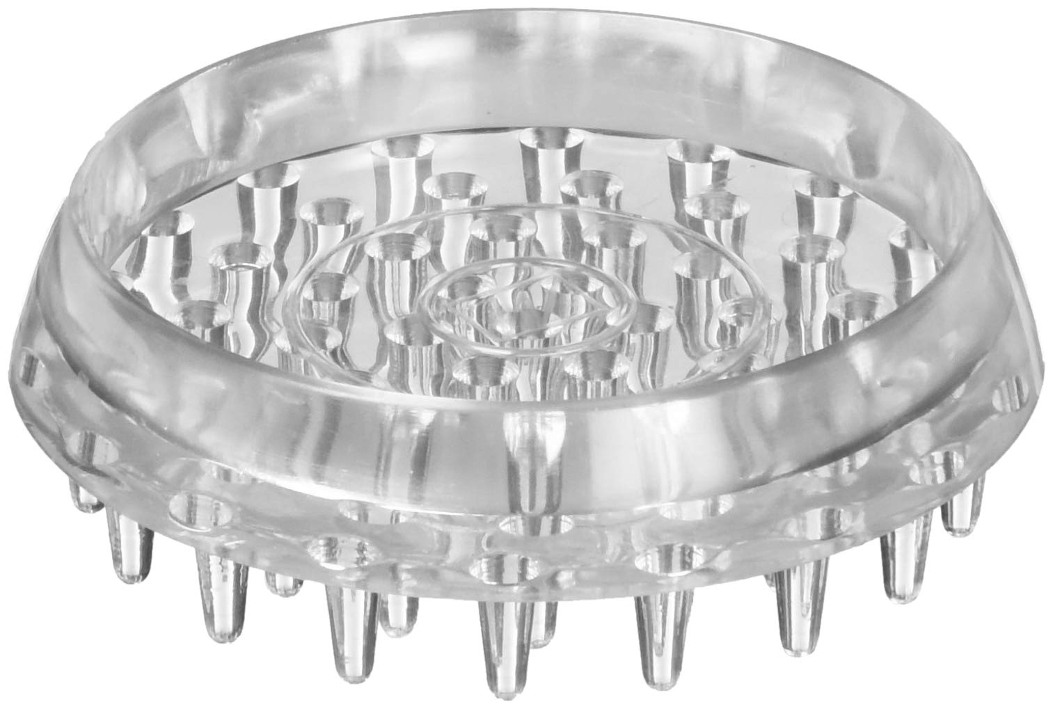 SOFTTOUCH 4679595N Furniture Caster Cups with Anti Spiked Bottom Protect Your Short Loop Carpeted Surfaces from Dents, 1-13/16 inch