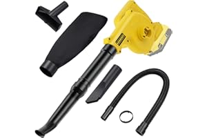 AODERTI Cordless Leaf Blower Compatible with DEWALT 20V Max Battery, 2-in-1 Electric Leaf Vacuum & Blower, Variable Speed Up to 180MPH, Lightweight Mini Blowers for Lawn Care (Battery Not Included)