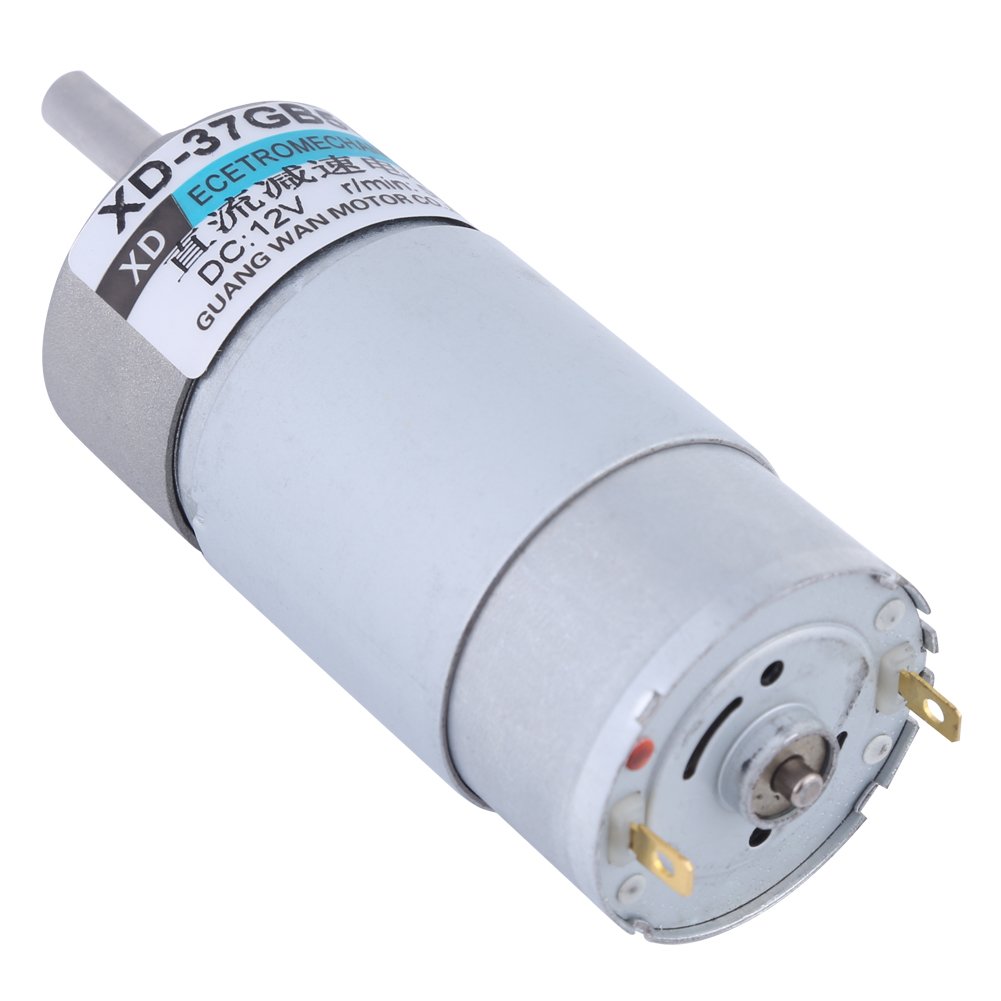 DC12V 15W 500RPM 37GB555 Mini Geared Motor High Electric Speed Reduction DC Geared Motor