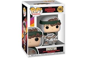HOFSM.COM HALL OF FAME SPORTS MEMORABILIA Gaten Matarazzo Dustin Stranger Things #1463 Facsimile Signed Reprint Laser Autographed Funko POP! TV Figurine with Protector Case