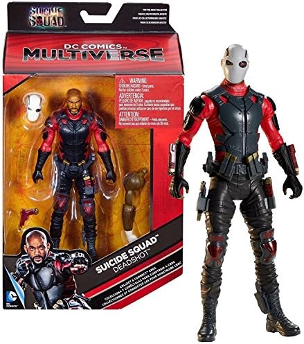 Mattel Year 2016 DC Comics Multiverse Suicide Squad Series 6 Inch Tall Figure - DEADSHOT (Will Smith) with Mask, Gun and Croc's Right Arm