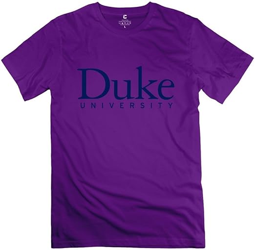 Men's Duke University Logo T Shirt Size XXL Purple Clothing