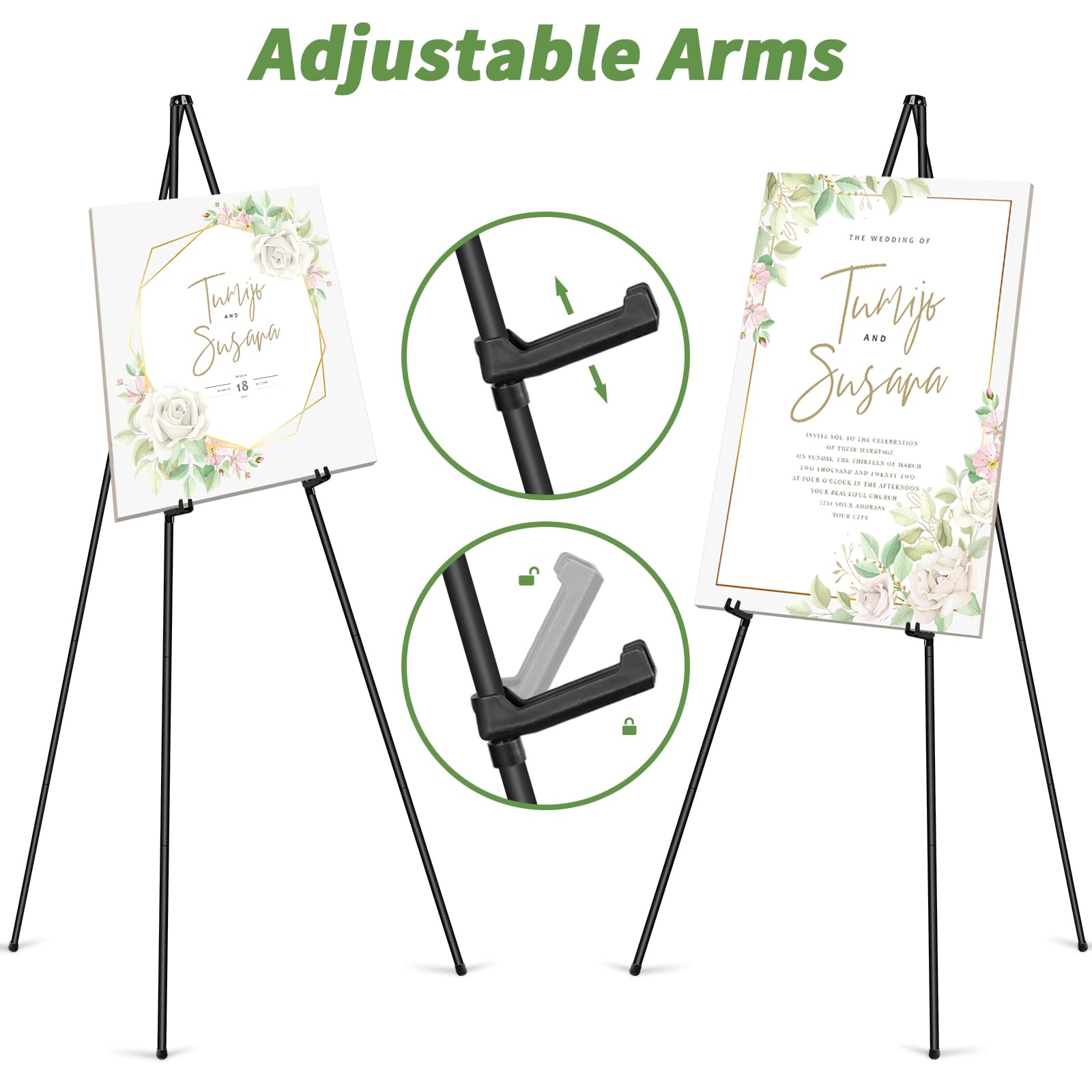 PUJIANG Easel Stand for Signs,63