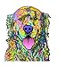 Enjoy It Dean Russo Golden Retriever Car Stickers, Outdoor Rated Vinyl Sticker Decals for Windows, Bumpers, Laptops or Crafts - 2 Pieces