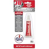 J-B Weld 27106 Perma-Lock High Strength Threadlocker - Red - 6 ml