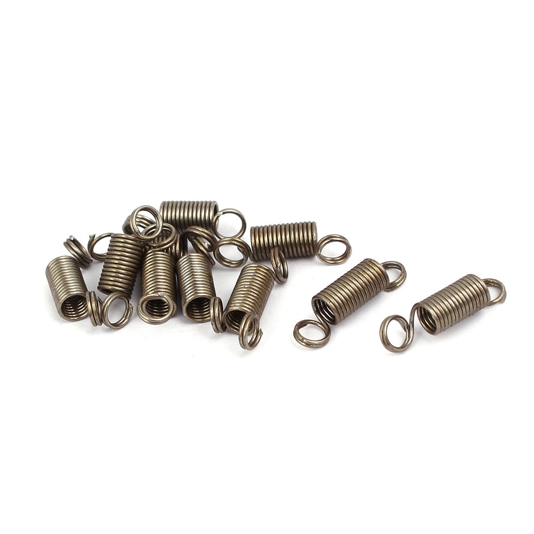 Sourcingmap 0.5mmx4mmx15mm 304 Stainless Steel Tension Springs Silver Tone 10pcs