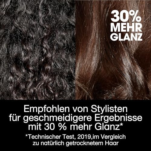 Helios Haartrockner, professioneller Föhn für schnelles Styling und Fön Ergebnisse wie vom Friseur mit leistungsstarkem Motor Ionen Technologie für glänzende, glatte, Dunkelblau, Standard