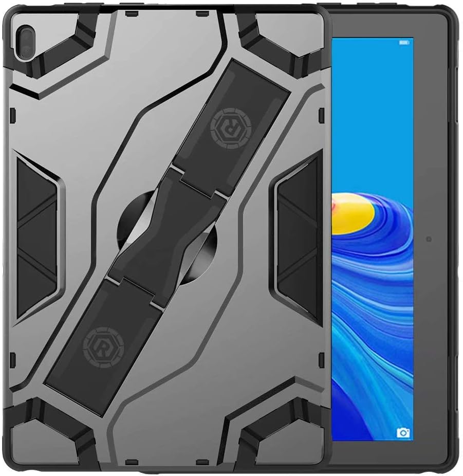 Lenovo Tab E10 Case Heavy Duty Combo Hybrid Dual Layer Grip PC and Soft TPU Case with Kickstand Shockproof Cover for Lenovo Tab E10 (TB-X104F)