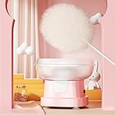 Cotton Candy Machine for Kids, Electric Cotton Candy Maker with Large Food Grade Splash-Proof Plate, Kids Favorite, for Home