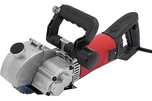 AOOCHU Electric Wall Chaser Concrete Cutter Groove Cutting Machine For Brick Grooving Slotting Groover Power Masonry Saw With 5 Saw Tool Granite Marble Grooves 36Mm 7000Rpm 1800W (Black Red)