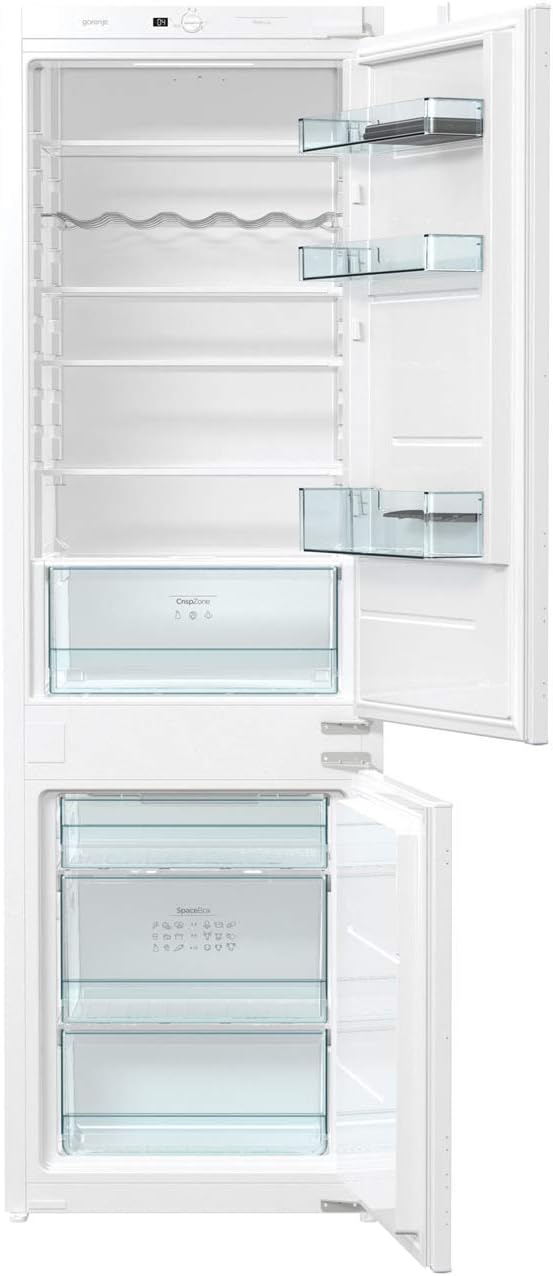 Gorenje NRKI4181E1UK Integrated 60/40 Frost Free Fridge Freezer with Sliding Door Fixing Kit - White - A+ Rated