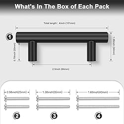 Probrico 5 Pack Holes Spacing(64mm) 2.5Inch Kitchen