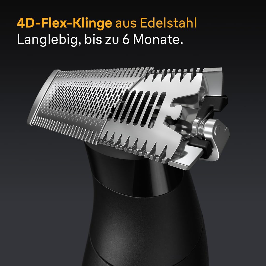 Braun Trimmer Series XT5, Kabelloser Rasierer Herren Elektrisch, XT5270, Grau - Barttrimmer und Bodygroomer, Körperrasierer mit 45 Min. Akku, Wasserdicht, Inkl. 8 Extras und Sensitiv Kammaufsatz 4