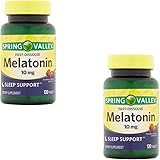 Spring Valley Fast-Dissolve Melatonin, 10 Mg, 120 Tablets by Spring Valley (2 Pack)