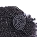 Mongolian Afro Kinky Curly Bundles Human Hair Bundles 18 18 18 Inch 4B 4C Afro Kinky Bulk Human Hair Virgin Hair Weave Bundles for Black Women Human Hair Weft Natural Black Color