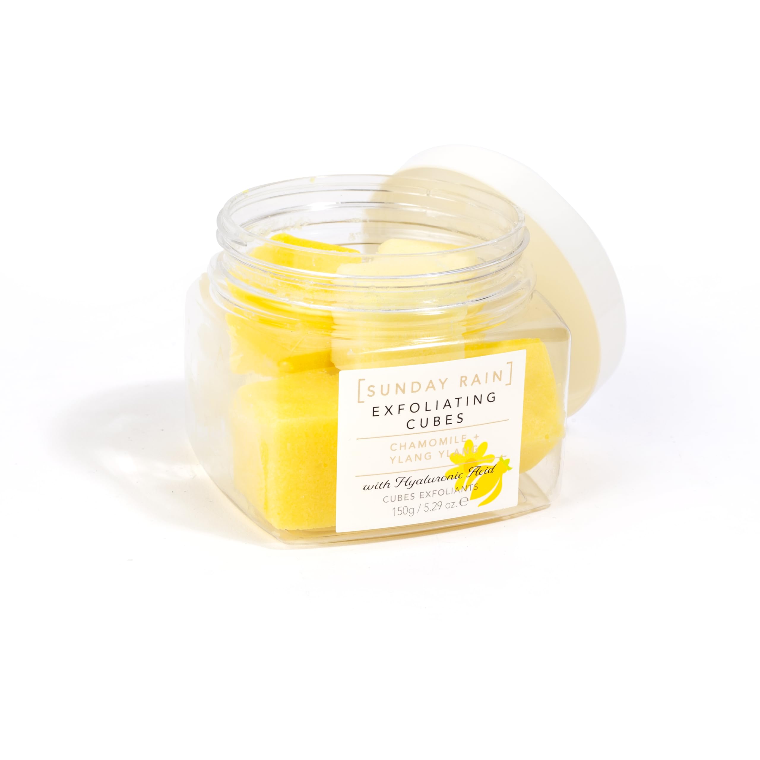 Sunday Rain Chamomile and Ylang Ylang, Exfoliating Cubes, With Hyaluronic Acid, Vegan and Cruelty-Free Body Exfoliator, 150g