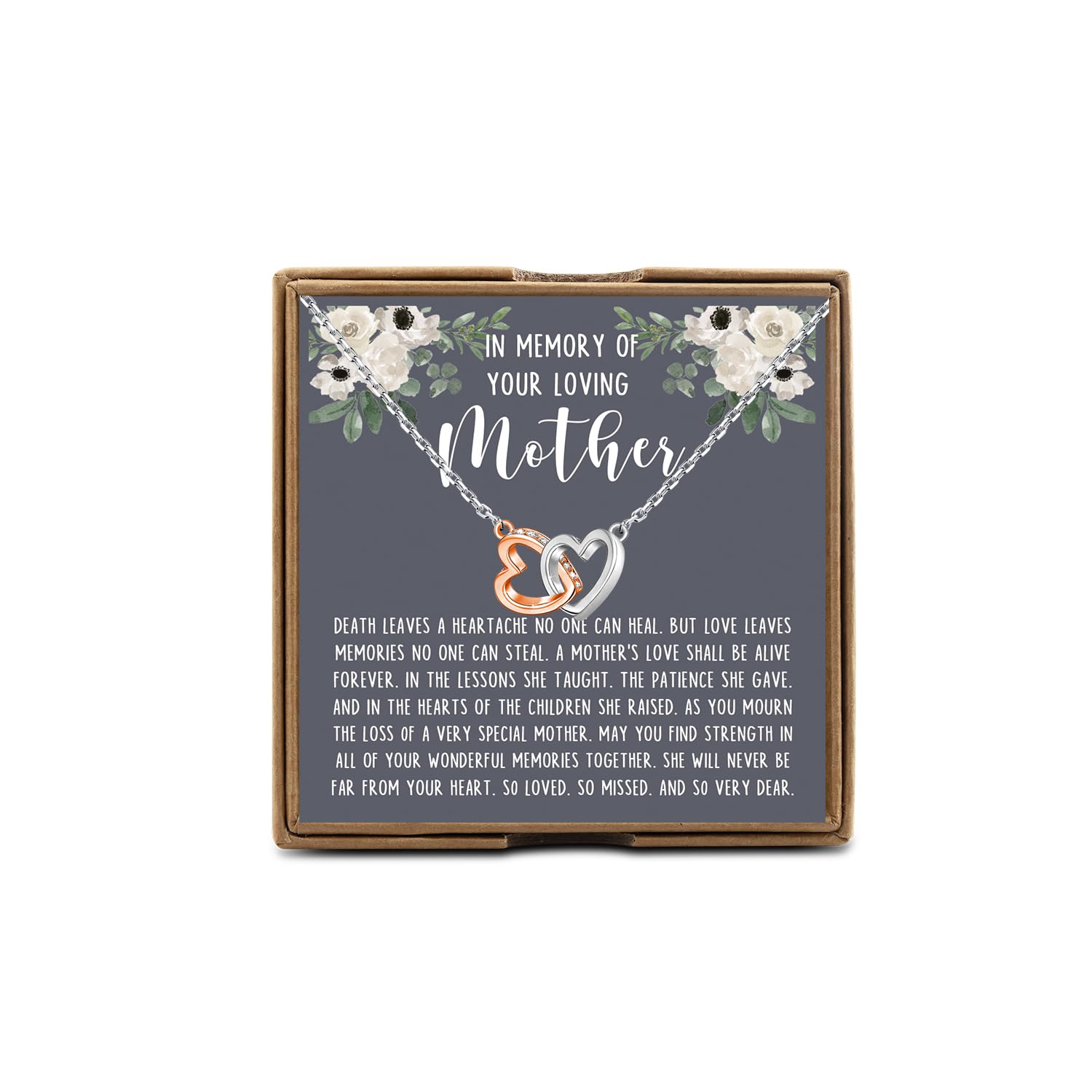 PYOUL Loss Of Mother Gift Mother Loss Necklace In Memory Of Your Amazing Mother Jewelry Sympathy Memorial Gift (Mother Loss N)