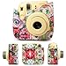 CAIUL Camera Accessories Bundle Compatible with Fujifilm Instax Mini 8 8+ 9, Flowers