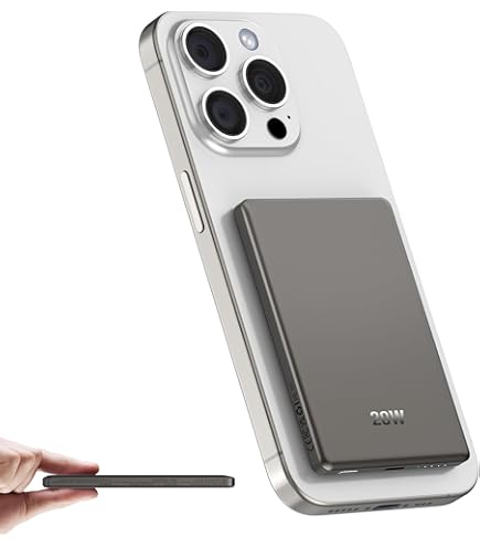 Amazon.com: Szfakuer 5000mAh Magnetic Portable Charger, Ultra Slim