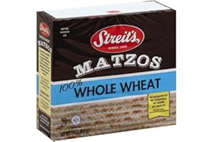 Streit's Matzos Whole Wheat, Delicious Tasting Thin & Crispy Matzo Style Crackers, 11 Ounce (Pack of 12)