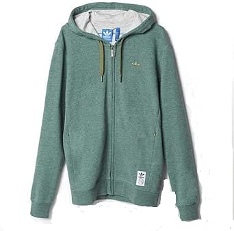 adidas men's originals trefoil zip hoodie