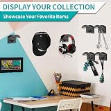 MOSTRUST Upgraded Hat Hooks 10 Pack Black Wall Mount Adhesive with Screws view 5