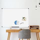 VIZ-PRO Magnetic Dry Erase Board 120 x 60 cm Pack of 2 Silver Aluminum Frame view 6