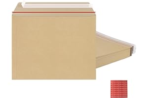 zmybcpack 25 Pack 10x13.5 inch Self Seal Rigid Mailers, Stay Flat Photo Document Mailers Kraft Cardboard Envelopes Photograph