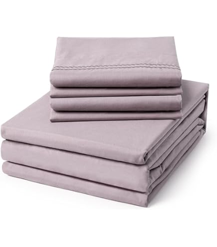 Queen Size 4-Piece Sheet Set - Breathable Hypoallergenic Microfiber Bedding, Deep Pockets, Winter Plaid