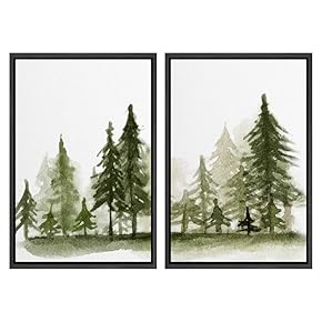 SIGNWIN 2 Piece Framed Canvas Wall Art Nordic...