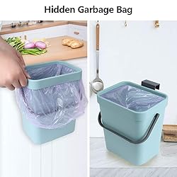VIGIND Hanging Small Trash Can with Lid Under Sink