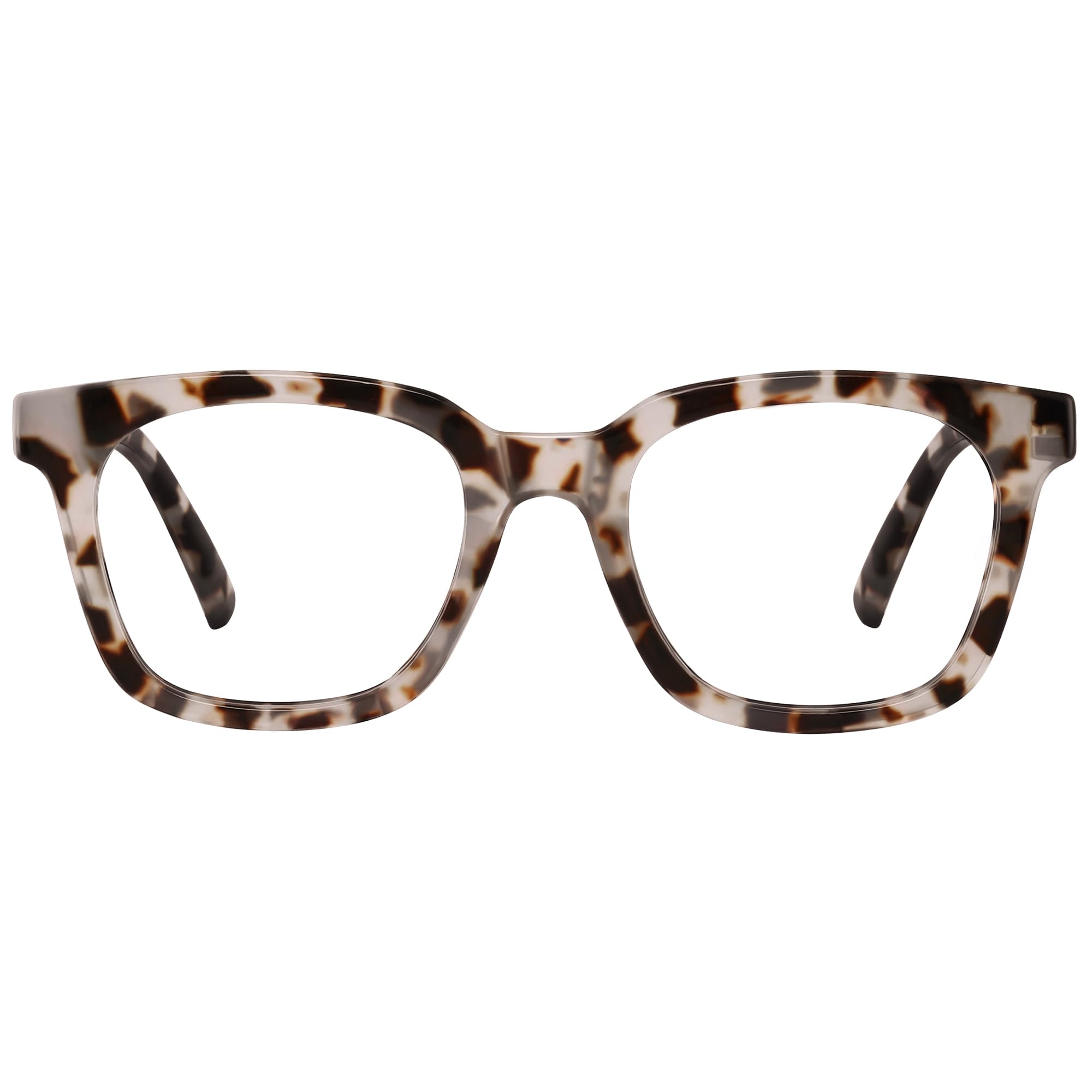 Photo 1 of Jectieey Blue Light Blocking Glasses for Women Men,Oversize Fashion Squre Anti Eyestrain Glasses for Gaming/Reading/TV(white quartz)