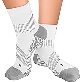 TechWare Pro Plantar Fasciitis Socks – Cushion Ankle Compression Socks Women & Men. Achilles Tendonitis Brace & Arch Support