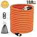 TACKLIFE 100ft Expandable Garden Hose, with Double Latex Core, 3/4’ Brass Connectors, No-Kink Flexible and No-Leak Water Hose - GGH2A