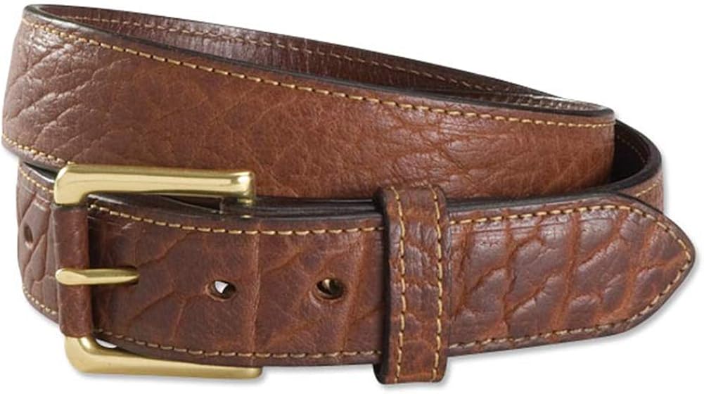 Orvis Bison Leather Jeans Belt at Amazon Men’s Clothing store