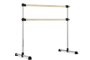 VITA VIBE VITA Barre Portable Freestanding Double Ballet Barre, Prodigy, Wood | Adjustable Height, USA Made, Home or Gym Exercise Equipment for Kids & Adults | Dance, Fitness, Pilates
